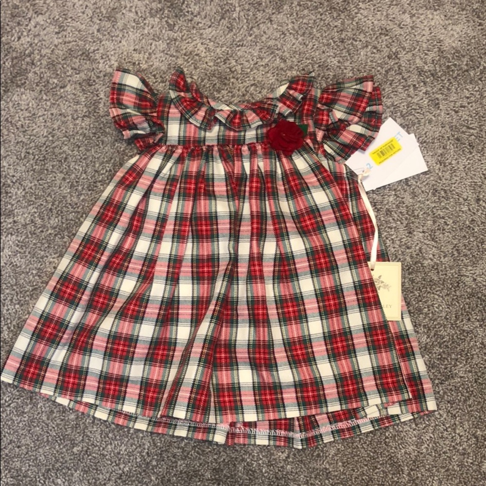 Baby girl Plaid Christmas dress
